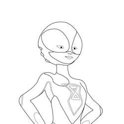 Timebreaker Miraculous Ladybug Free Coloring Page for Kids