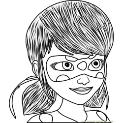 Miraculous Ladybug Free Coloring Page for Kids