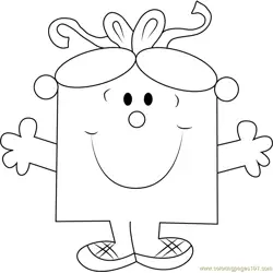 Miss Birthday Free Coloring Page for Kids