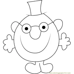 Mr. Clever Free Coloring Page for Kids