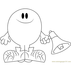 Little Miss Chatterbox Coloring Page for Kids - Free Mr. Men Printable