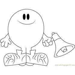 Mr. Noisy Free Coloring Page for Kids