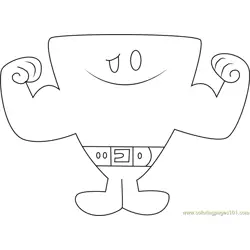 Mr. Strong Free Coloring Page for Kids