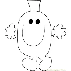 Mr. Wrong Free Coloring Page for Kids