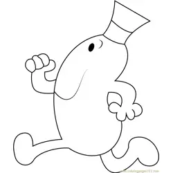 Run Free Coloring Page for Kids