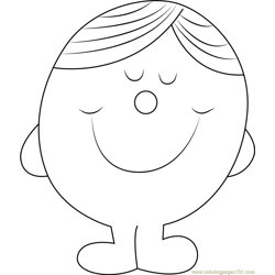 Mr Men Coloring Pages 1 Coloring Page for Kids - Free Mr. Men Printable