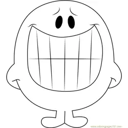 Smiling Free Coloring Page for Kids