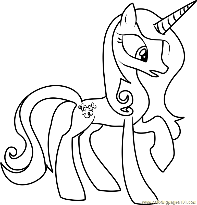 Fleur Dis Lee Coloring Page for Kids - Free My Little Pony - Friendship