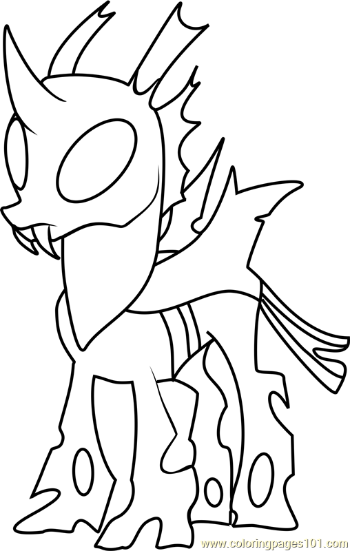 Thorax Mature Coloring Page for Kids - Free My Little Pony - Friendship