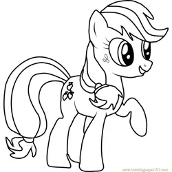Applejack Free Coloring Page for Kids