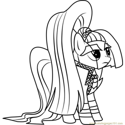 Countess Coloratura Free Coloring Page for Kids