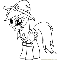 Daring Do Free Coloring Page for Kids