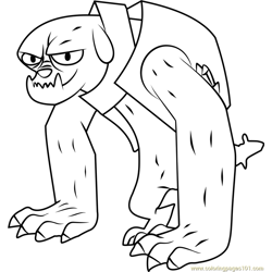 Diamond Dogs Fido Free Coloring Page for Kids