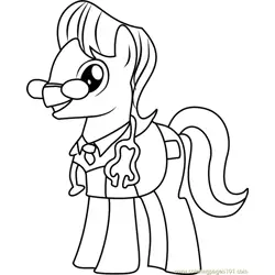 Doctor Horse Free Coloring Page for Kids