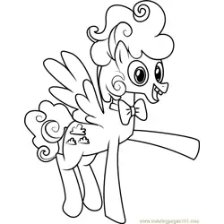 Fluffy Clouds Free Coloring Page for Kids