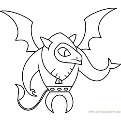 Gargoyle Free Coloring Page for Kids