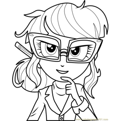 Human Twilight Sparkle Free Coloring Page for Kids