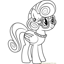 Mrs  Shy Free Coloring Page for Kids