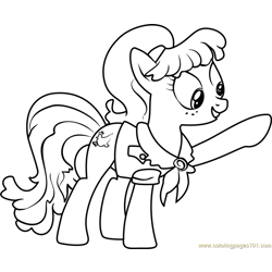 Ms Peachbottom Free Coloring Page for Kids