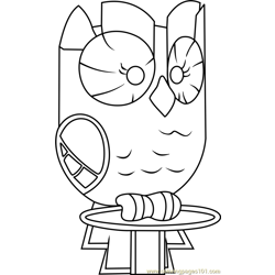 Owlowiscious Free Coloring Page for Kids