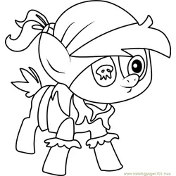 Pirate Pipsqueak Free Coloring Page for Kids