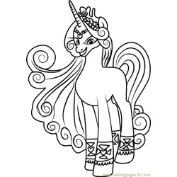 Princess Amore Free Coloring Page for Kids