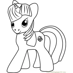 Sapphire Shores Unicorn Free Coloring Page for Kids