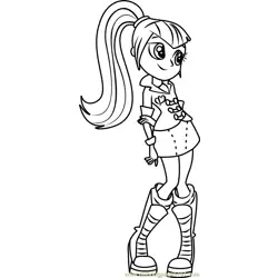 Sonata Dusk Free Coloring Page for Kids