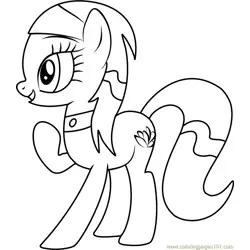 Spa Ponies Lotus Blossom Free Coloring Page for Kids