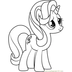 Starlight Glimmer Free Coloring Page for Kids