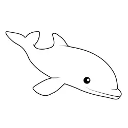 Baby Dolphin Octonauts Free Coloring Page for Kids