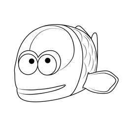 Boo the Spookfish Octonauts Free Coloring Page for Kids