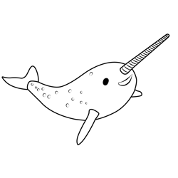 Boris the Narwhal Octonauts Free Coloring Page for Kids