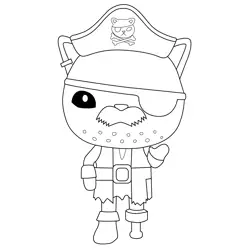 Calico Jack Octonauts Free Coloring Page for Kids
