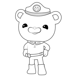 Captain Barnacles Octonauts Free Coloring Page for Kids