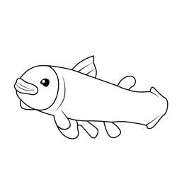 Coelacanth Octonauts Free Coloring Page for Kids