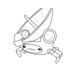 Decorator Crab Octonauts Free Coloring Page for Kids