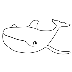 Gray Whale Octonauts Free Coloring Page for Kids