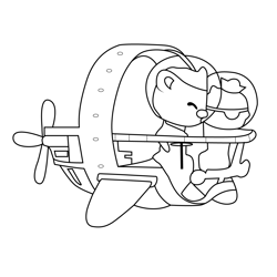 Gup-F Ship Octonauts Free Coloring Page for Kids