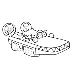 Gup-K Ship Octonauts Free Coloring Page for Kids