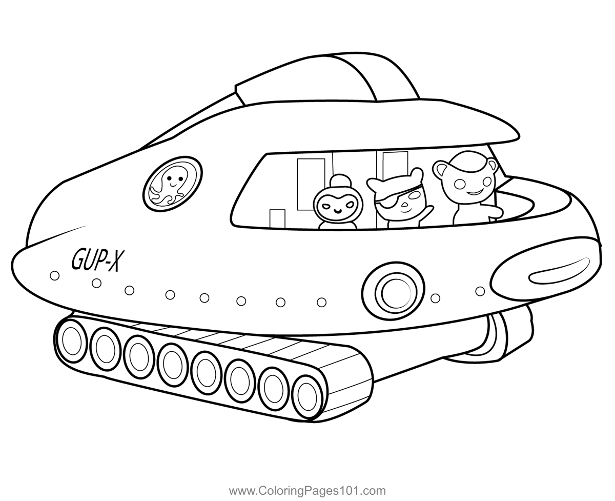 Gup X Octonauts Coloring Page Printable Images And Photos Finder