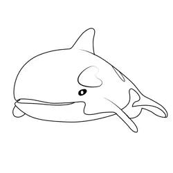 Killer whale Octonauts Free Coloring Page for Kids