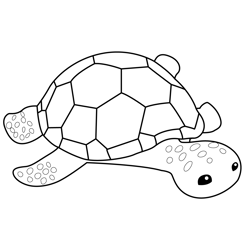 Lenny the Loggerhead Octonauts Free Coloring Page for Kids