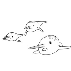 Narwhals Octonauts Free Coloring Page for Kids