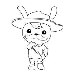 Ranger Marsh Octonauts Free Coloring Page for Kids