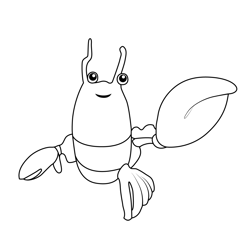 Snapping Shrimp Octonauts Free Coloring Page for Kids