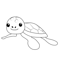 Soft Shell Octonauts Free Coloring Page for Kids
