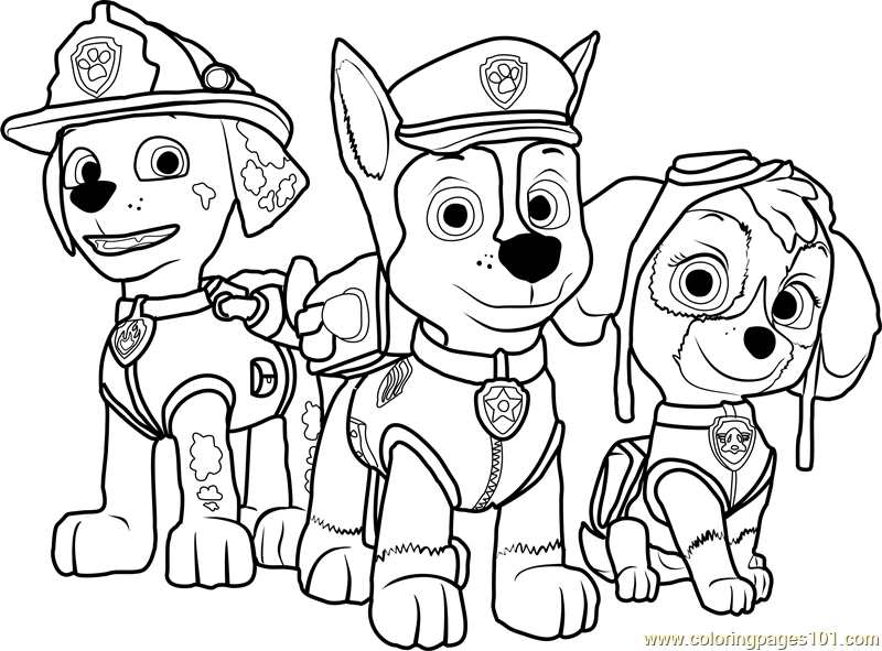 Patrol Page for Kids - Free PAW Patrol Printable Coloring Pages Online Kids - ColoringPages101.com | Coloring Pages for Kids