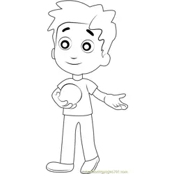 Alex Porter Free Coloring Page for Kids