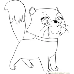 Cali Free Coloring Page for Kids